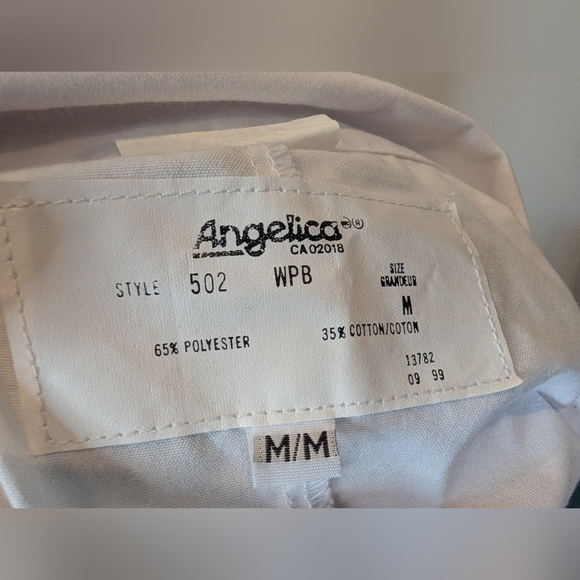 Professional Unisex Lab Coat with 3 pockets Unisex Sz Med Mens Fits women's L/XL - Picture 6 of 7